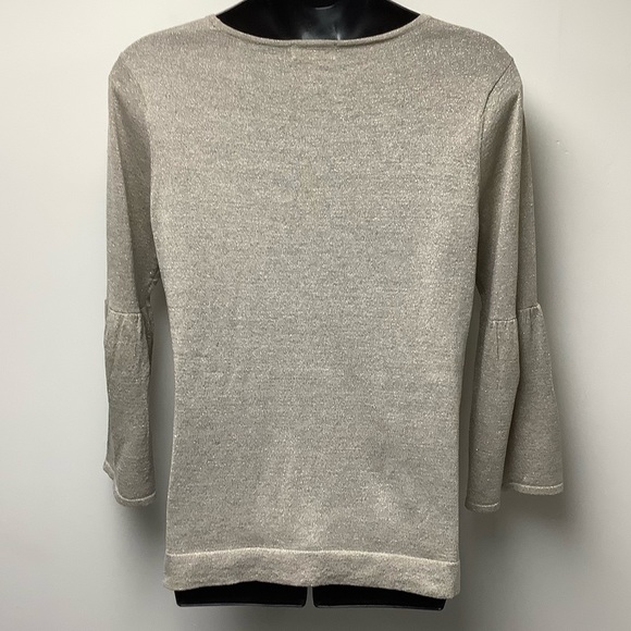 Calvin Klein Gold Metallic Top Size XL - Picture 4 of 7